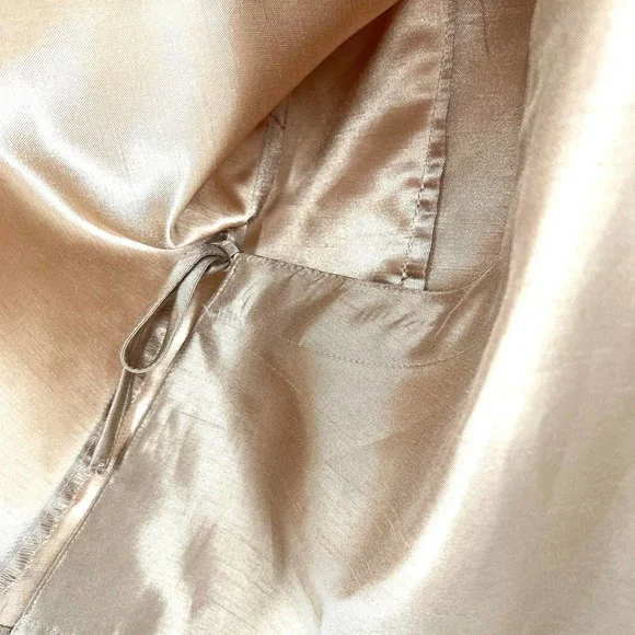 JM Collection Womens Size 6P Petite Gold Wrap Formal Blouse Shirt Top Elegant - Picture 7 of 8